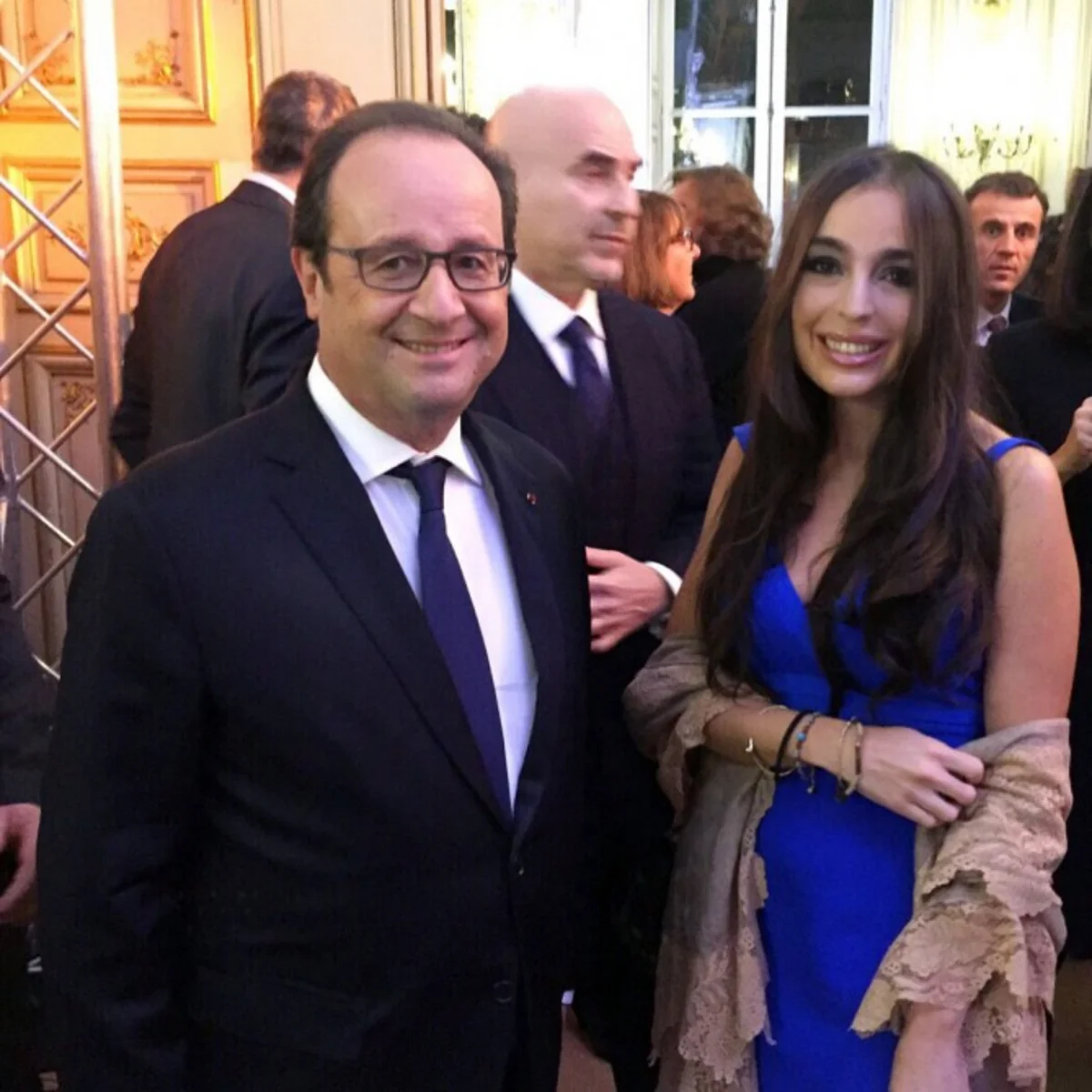 Leyla Əliyeva Parisdə iqlim dəyişikliyi üzrə konfrans çərçivəsində rəsmi qəbulda iştirak edib - FOTO