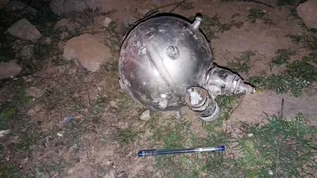 Saray qəsəbəsində hərbi təyinatı olmayan naməlum əşya aşkar olunub