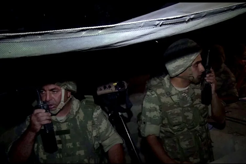 В воинских частях в прифронтовой зоне проведены учения в ночное время