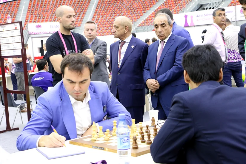 Bakıda 42-ci Ümumdünya Şahmat Olimpiadasında V turun görüşləri keçirilib