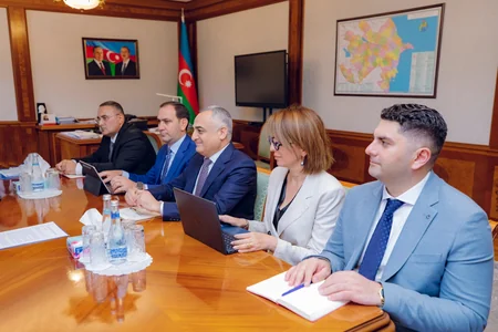 Prezidentin səlahiyyətli nümayəndəsi Naxçıvanda BMT rəsmisi ilə ekoloji məsələləri müzakirə edib