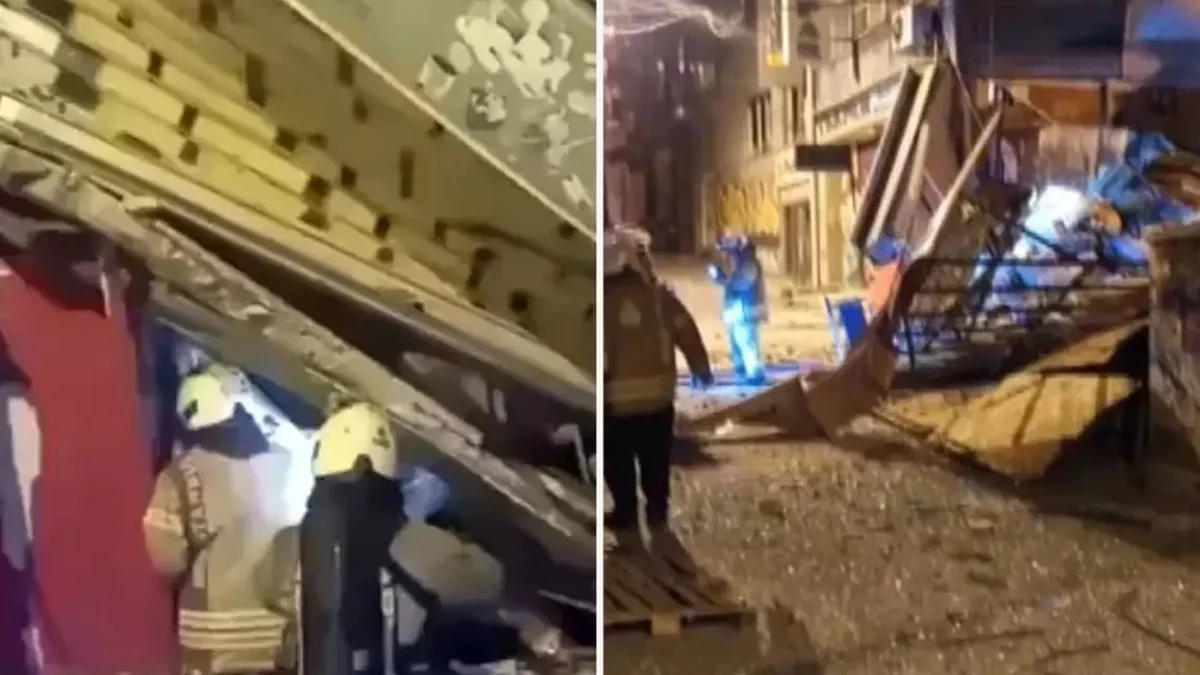 İstanbulda güclü partlayış olub
