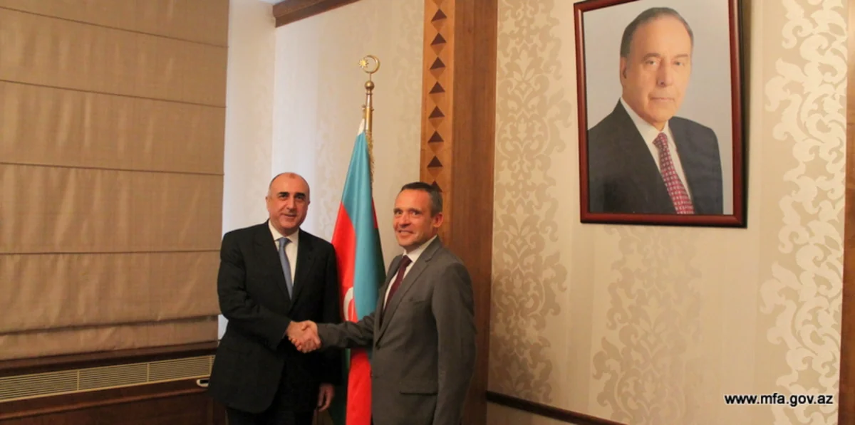 Elmar Məmmədyarov Latviyanın Azərbaycana yeni təyin olunmuş səfirini qəbul edib