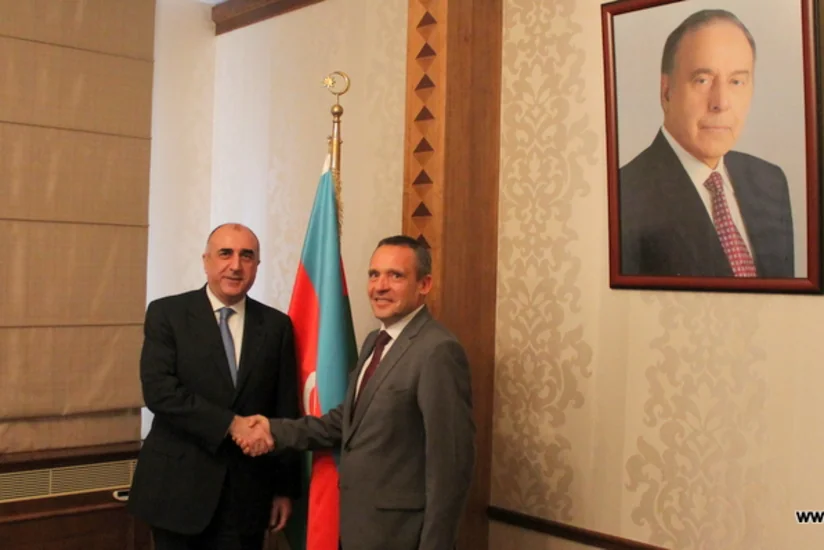 Elmar Məmmədyarov Latviyanın Azərbaycana yeni təyin olunmuş səfirini qəbul edib