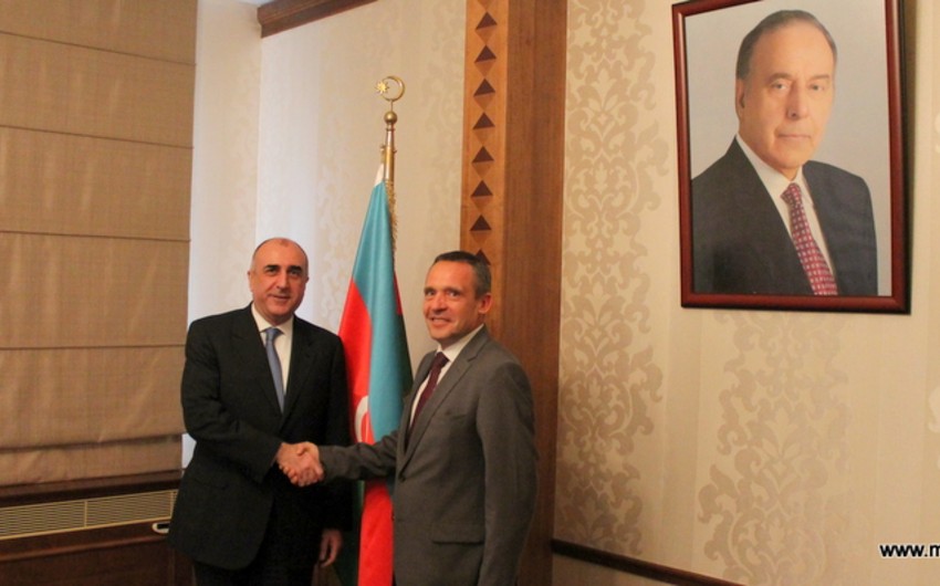 Elmar Məmmədyarov Latviyanın Azərbaycana yeni təyin olunmuş səfirini qəbul edib