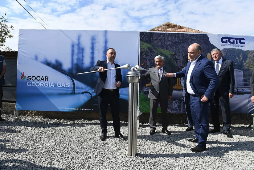 Gürcüstanda azərbaycanlılar yaşayan kəndə SOCAR-ın təşəbbüsü və sərmayəsi ilə qazpaylayıcı xətt çəkilib