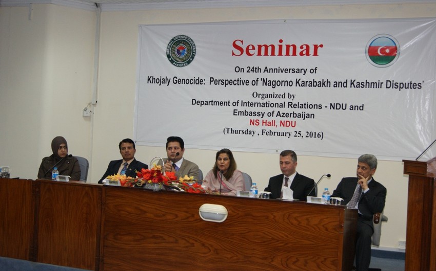 İslamabadda Xocalı soyqırımı ilə bağlı seminar keçirilib