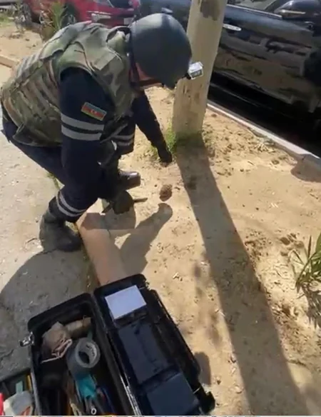 Yasamalda hərbi sursat aşkarlanıb