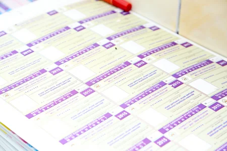 Milli Məclisə seçkilərlə bağlı səsvermə bülletenlərinin çapına başlanılıb - FOTOLAR