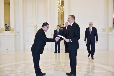 President Ilham Aliyev receives credentials of newly appointed Algerian and Mongolian Ambassadors