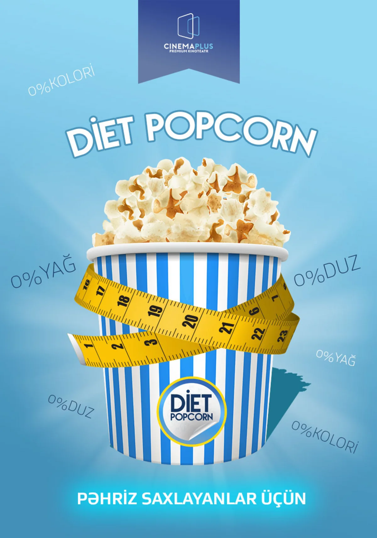 “CinemaPlus” yeni “Diet Popcorn” məhsulunun satışına başlayır