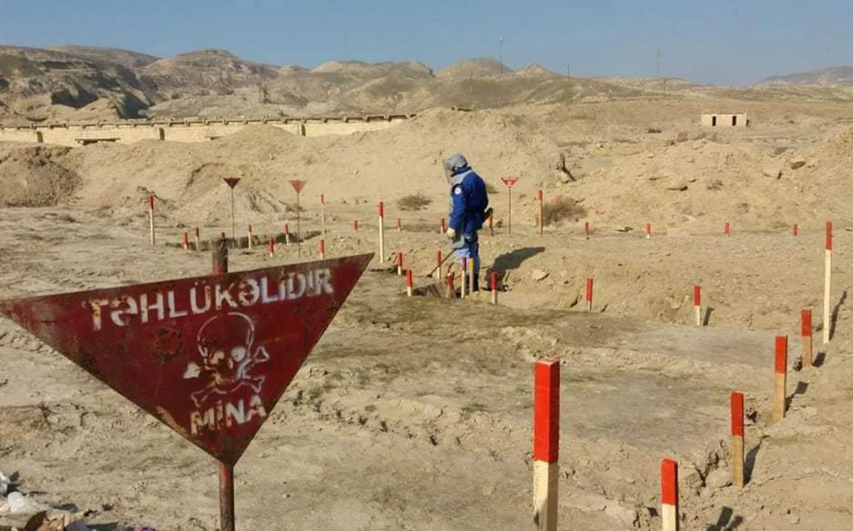 Azerbaijan reveals number of mines detected in liberated areas last month