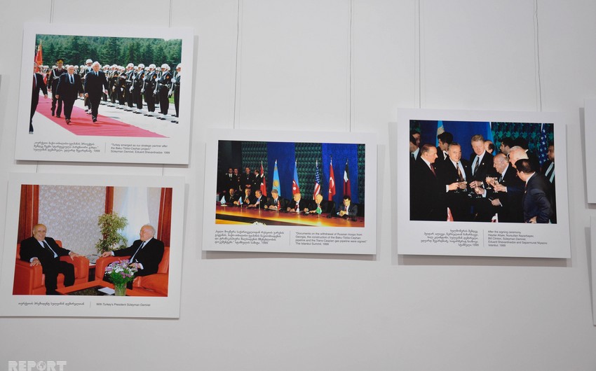Tbilisidə Şevardnadzeyə aid sərgidə Azərbaycanla bağlı fotoşəkillər təqdim olunub
