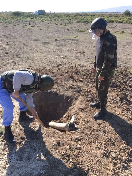 Xızıda daha 132 ədəd partlamamış hərbi sursat aşkarlanıb