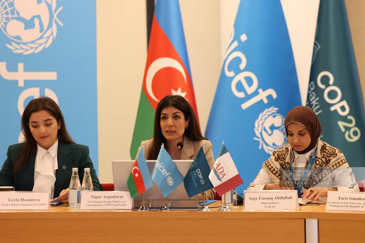 Bakıda iqlim dəyişikliklərinin uşaqlara təsiri ilə bağlı müzakirələr aparılıb