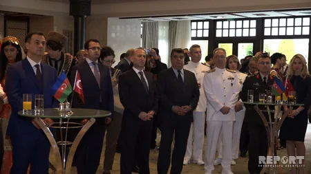 İstanbulda 28 May - Respublika Günü münasibəti ilə təntənəli mərasim keçirilib