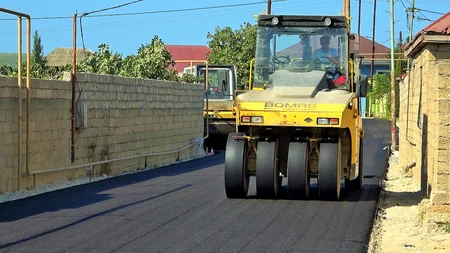 Bakının Xəzər rayonunda 4 küçə və döngədə təmir işləri yekunlaşıb