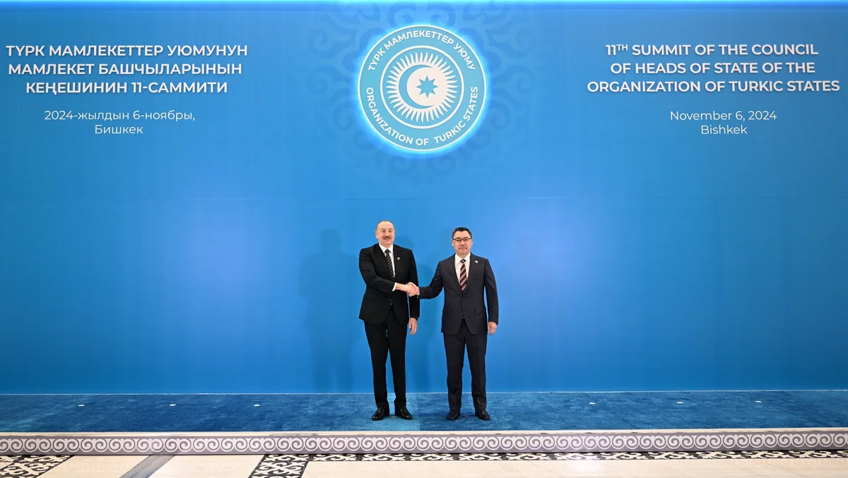 Prezident İlham Əliyev Türk Dövlətləri Təşkilatı Dövlət Başçılarının 11-ci Zirvə Görüşündə çıxış edib