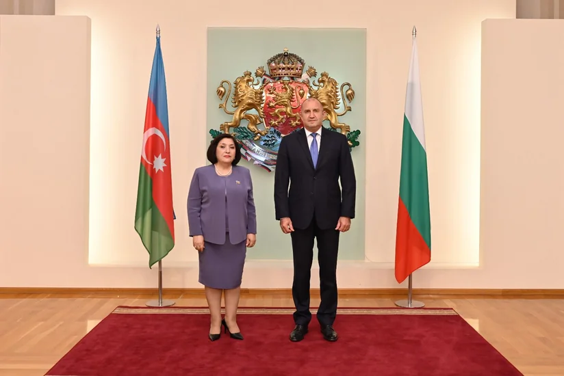Azerbaijani parliament speaker meets president of Bulgaria
