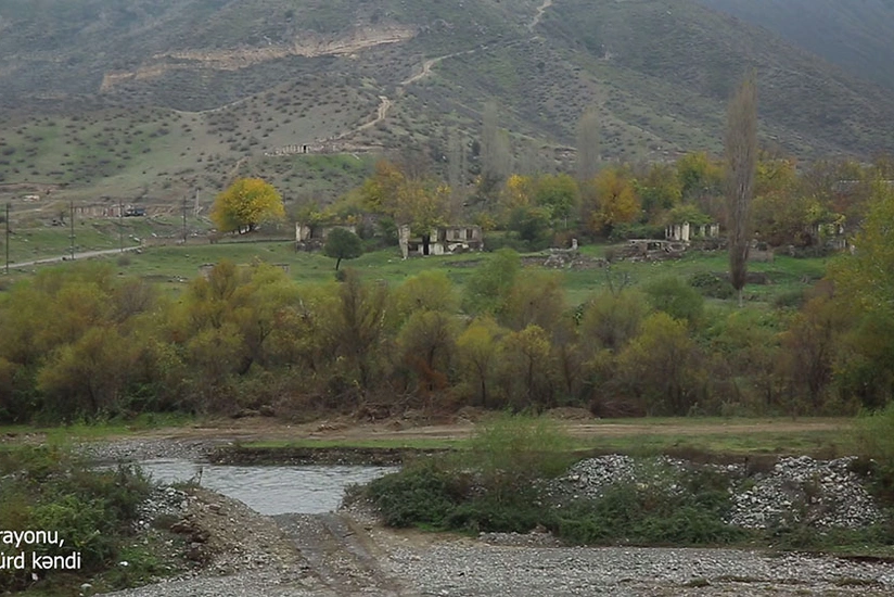 Footage of liberated Gulebird village of Lachin