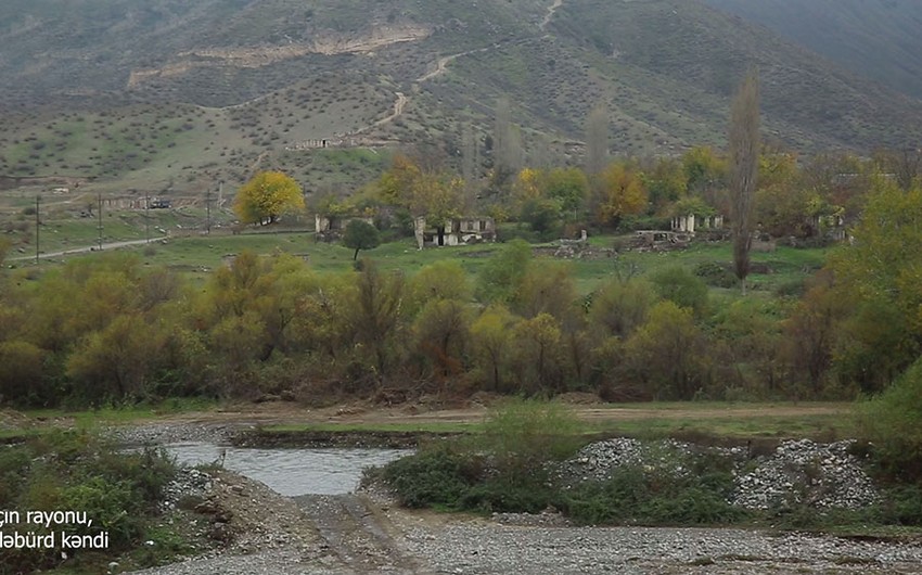 Footage of liberated Gulebird village of Lachin