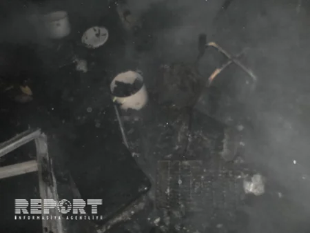 Lənkəranda iki otaqlı ev yanıb - FOTO