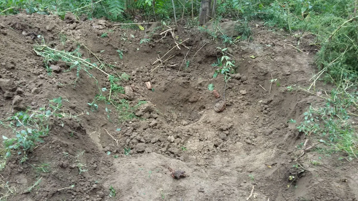 Ağcabədidə 1 ədəd partlamış qrad raketinin qalıqları aşkarlanıb