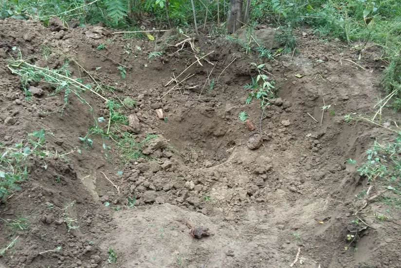 Ağcabədidə 1 ədəd partlamış qrad raketinin qalıqları aşkarlanıb