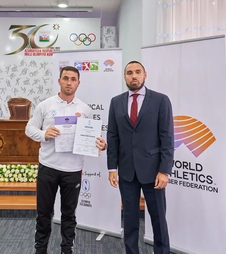 Bakıda atletika məşqçiləri üçün texniki kursa yekun vurulub