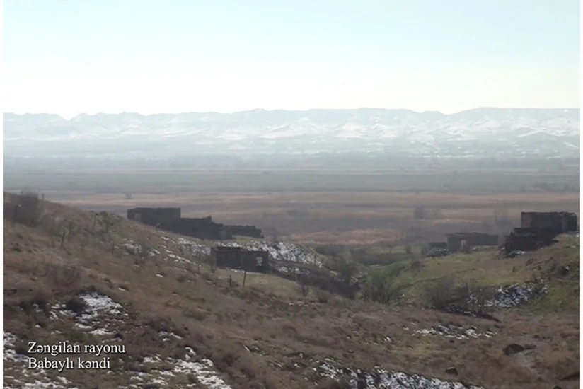 Footage from Babayli village of Zangilan
