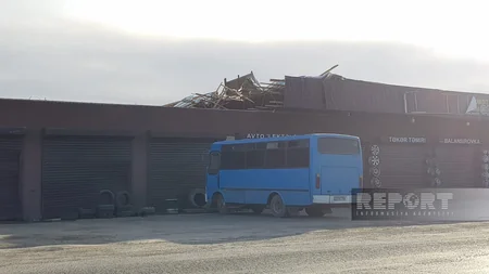 Güclü külək Göyçayda fəsadlar törədib