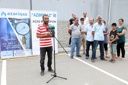 “Azəriqaz” Novxanıda “Açıq mikrofon” aksiyası keçirib