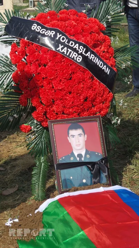 Azərbaycan ordusunun şəhid olan zabiti dəfn edilib - FOTO - VİDEO