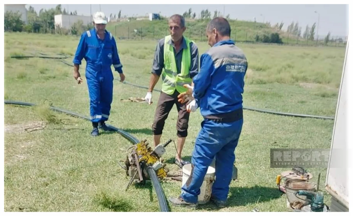 Biləsuvarın Əliabad kəndinə içməli su xətti çəkilir