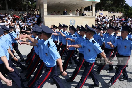 Cəmşid Naxçıvanski adına Hərbi Liseydə buraxılış gününə həsr olunan mərasim keçirilib