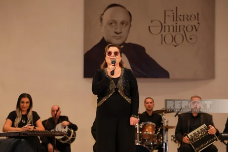 Mahnı və Rəqs Ansamblı Fikrət Əmirovun 100 illik yubileyi münasibətilə konsert proqramı ilə çıxış edib