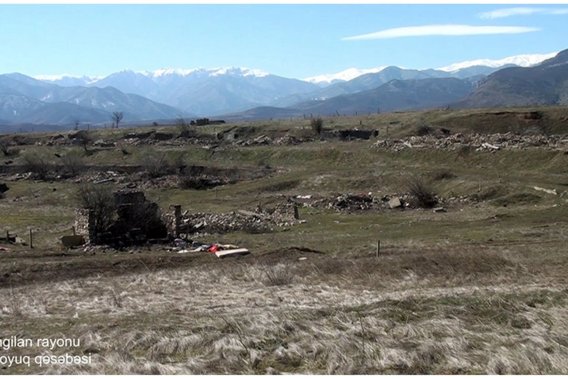 Footage of Agh oyug settlement of Zangilan