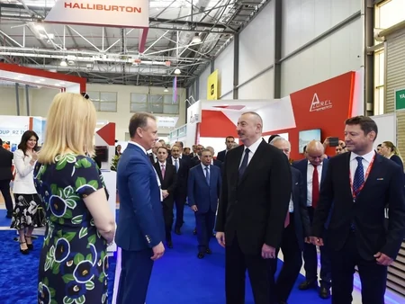 Prezident İlham Əliyev XXVI Beynəlxalq “Xəzər Neft və Qaz-2019” sərgi və konfransının açılışında iştirak edib - YENİLƏNİB