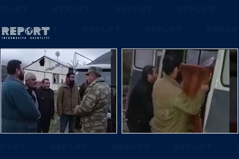 Azerbaijani soldiers create conditions for Armenians to take belongings