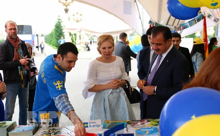 Gəncədə Azərbaycan - Avropa İttifaqı münasibətlərinin 25 illiyi təntənəli şəkildə qeyd olunub - FOTO