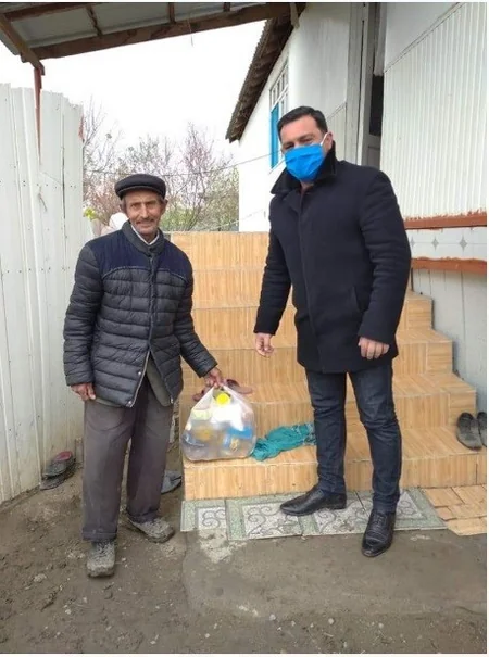 Zərdabda aztəminatlı ailələrə yardım edilib