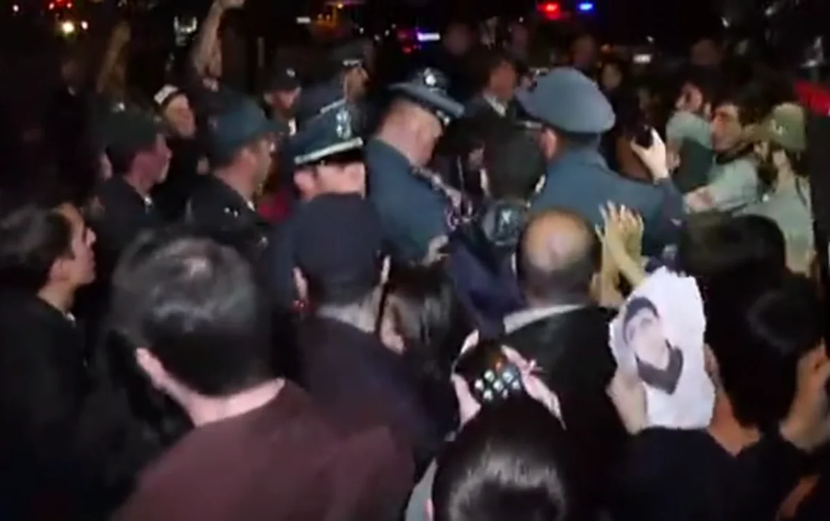 В Армении на митинге против визита Лаврова произошли потасовки