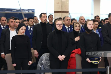 Bakıda təyyarə qəzasında həlak olan ekipaj üzvləri ilə vida mərasimi başa çatıb - YENİLƏNİB-2