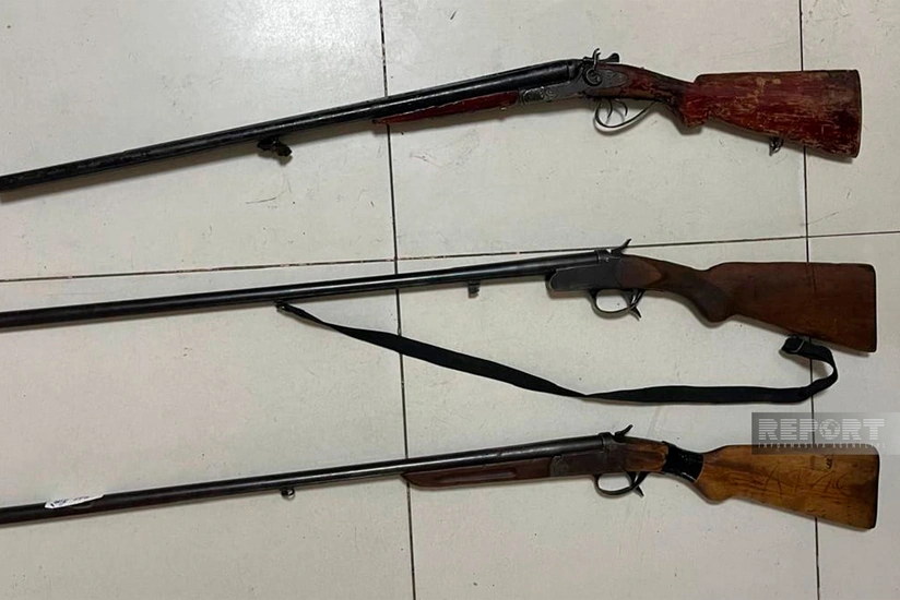 Cəlilabad sakinlərindən qanunsuz saxlanılan odlu silahlar götürülüb