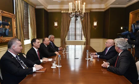 President Ilham Aliyev met with US public figures