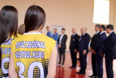 Şahin Bağırov Tovuz Regional Voleybol Klubunun üzvləri ilə görüşüb