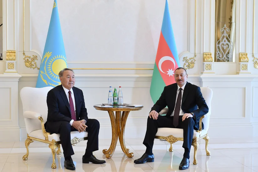 Azerbaijani and Kazakh Presidents hold one-on-one meeting in Baku