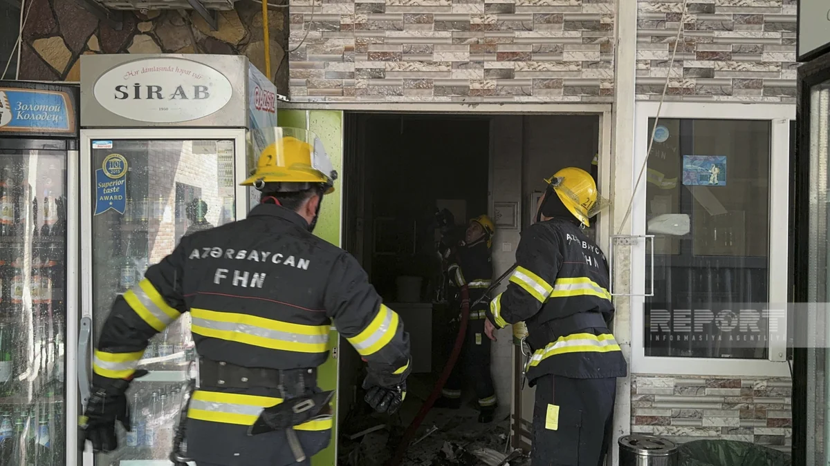Sumqayıtda restoranda baş verən yanğın söndürülüb - YENİLƏNİB