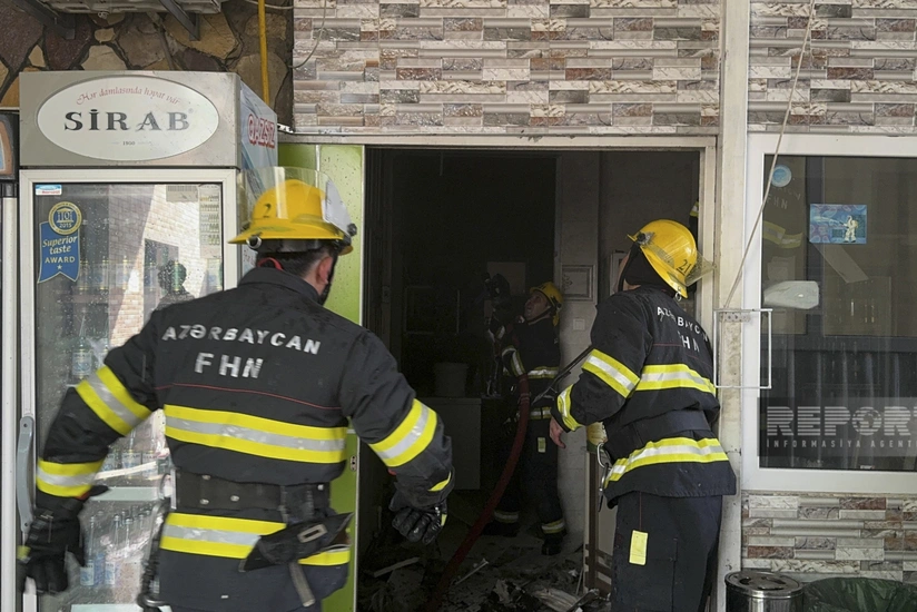 Sumqayıtda restoranda baş verən yanğın söndürülüb - YENİLƏNİB