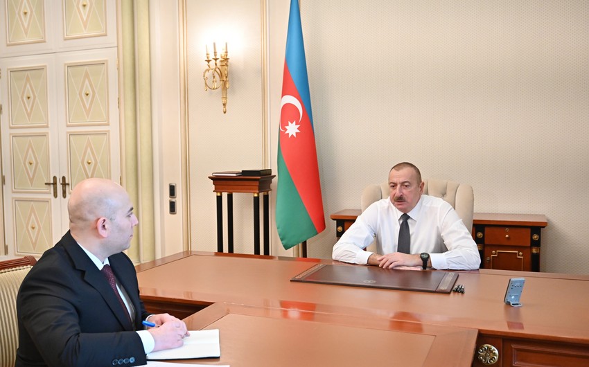 Prezident İlham Əliyev Bakı Nəqliyyat Agentliyinin rəhbərini qəbul edib